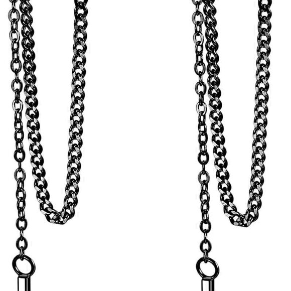 Solid 925 Sterling Silver Bar Dangle Earrings for Women Minimalist Dangle Earrin - Picture 1 of 6